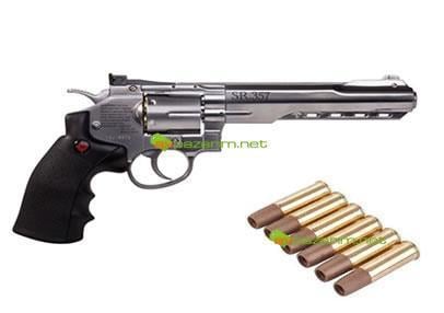 Crosman SR357 Nikel 4,5 BB Havalı Tabanca