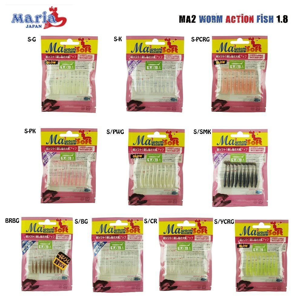 Maria M2 Worm Action Fish 50 mm Silikon Yem