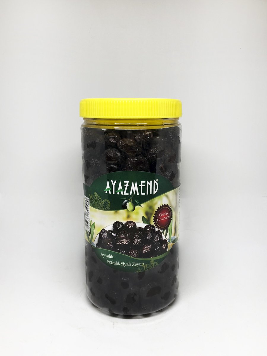 Gemlik Natürel Siyah Sele Zeytin 1.5'luk Pet (1100 gr)