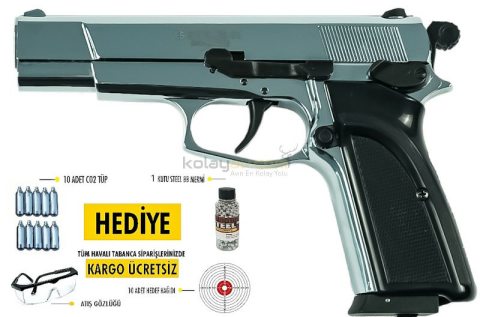 EKOL ES 66 Havalı Tabanca 4.5 mm - Parlak Beyaz