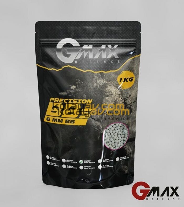 Gmax Airsoft Mermi BB 0.36gr 6mm 2780 Adet