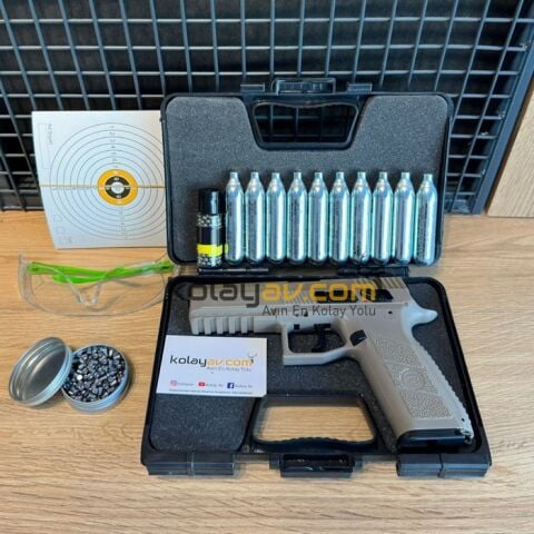 ASG CZ75 P09 Duty Blowback Havalı Tabanca Tan (Yivli)