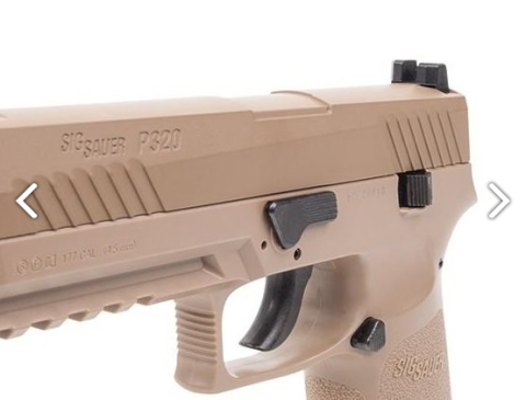 Sig Sauer P320 Çöl Blowback Havalı Tabanca (Pellet)