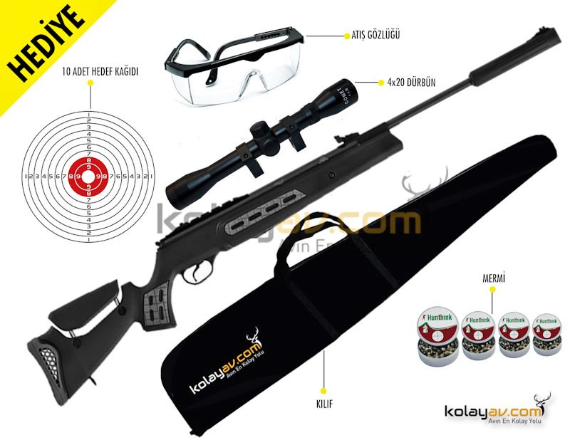 Hatsan Mod 125 Sniper Vortex Havalı Tüfek, 5.5mm (Full Set)