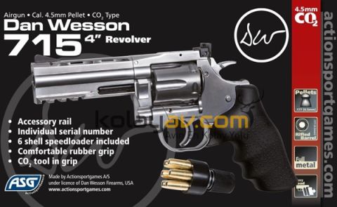 ASG Dan Wesson 715 4 İnc Revolver Toplu Havalı Tabanca (Pellet)