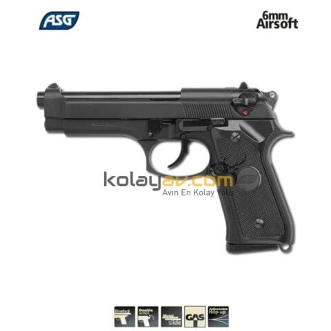 ASG M9 Heavy Weight Blowback Airsoft Tabanca (Green Gas)