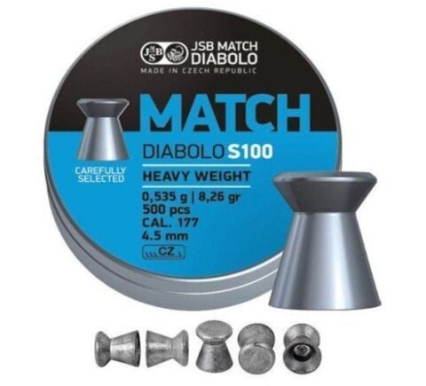 JSB Match Diabolo S100 4.5mm, 8,26 gr Havalı Saçma, Pellet