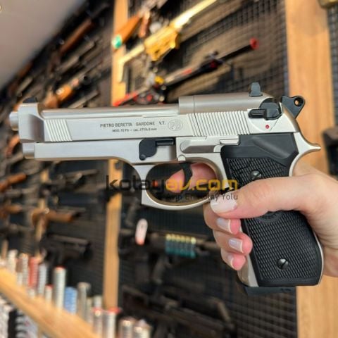 UMAREX Beretta M92 FS Nikel Havalı Tabanca (Pellet)