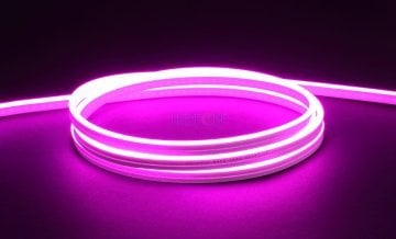 12V 6x12mm 9W IP67 Silikon Pembe Neon Led 1cm