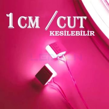 12V 6x12mm 9W IP67 Silikon Turuncu Neon Led 1cm