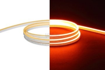 12V 6x12mm 9W IP67 Silikon Turuncu Neon Led 1cm