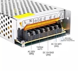 Jinbo 12V 3A 36W Metal Kalın Kasa Adaptör