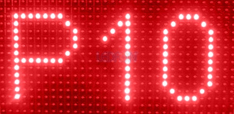 P10 Kırmızı Dip Led Panel 16x32cm Dış Mekan