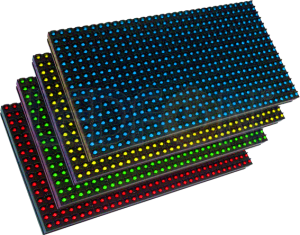 P10 Mavi Dip Led Panel 16x32cm Dış Mekan