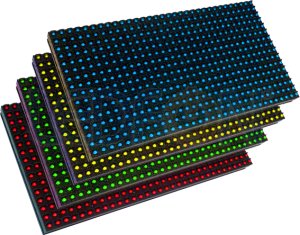 P10 Mavi Dip Led Panel 16x32cm Dış Mekan