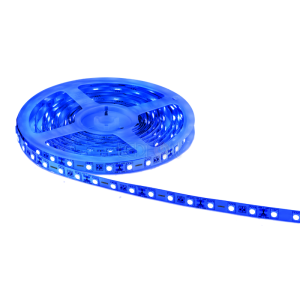 12V 3 Çip Silikonsuz Mavi Şerit Led