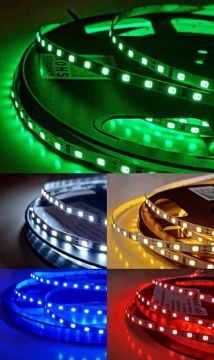 12V 9.6W 5mm 120 Led Silikonsuz 4000K Naturel Şerit Led