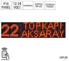 P10 Led Panel Güzergah Tabelası Sarı