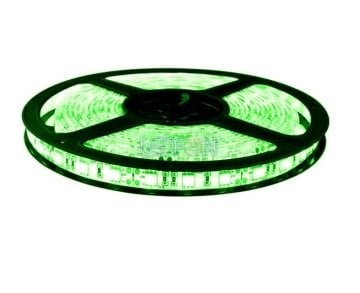12V 3 Çip Silikonsuz Yeşil Şerit Led