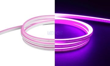12V 6x12mm 9W IP67 Silikon Mor Neon Led 1cm