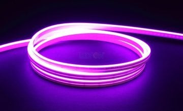 12V 6x12mm 9W IP67 Silikon Mor Neon Led 1cm