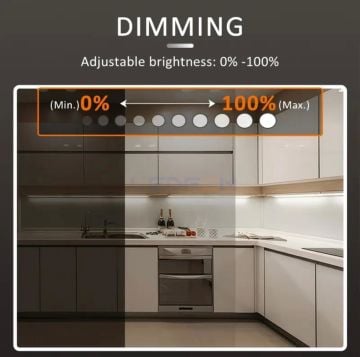 Duvar Tipi Dokunmatik Led Dimmer Beyaz +1 Adet Alıcı 15A