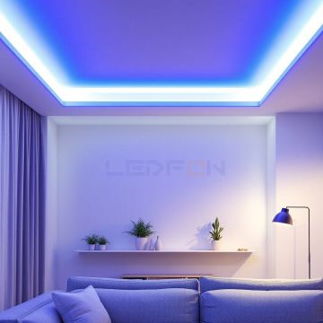 12V 14.4W Bakır PCB 3 Çip IP20 Mavi Şerit Led