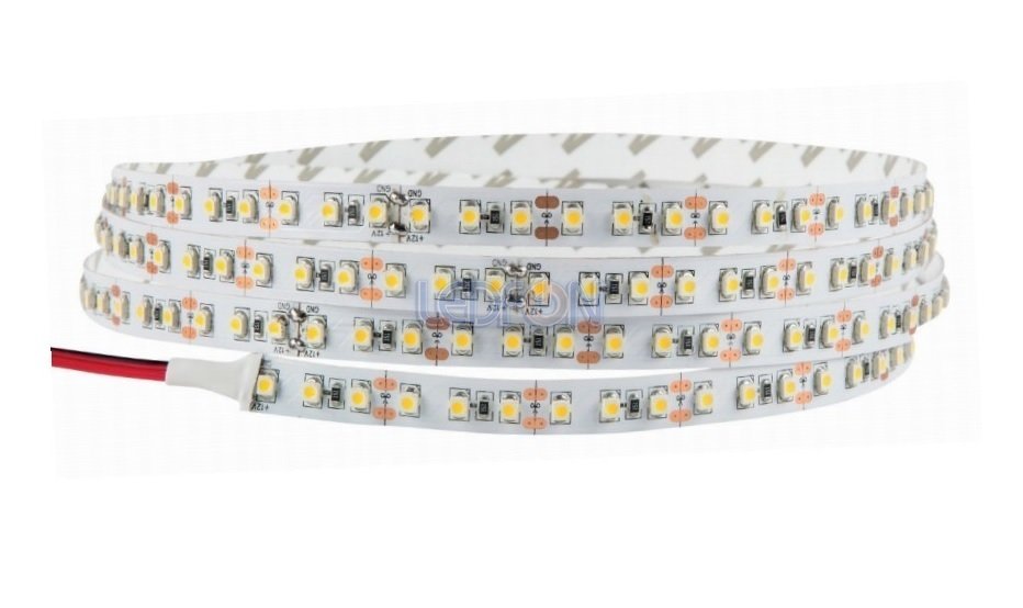 12V 9.6W 120 Led 10mm Silikonsuz 3000K Günışığı Şerit Led