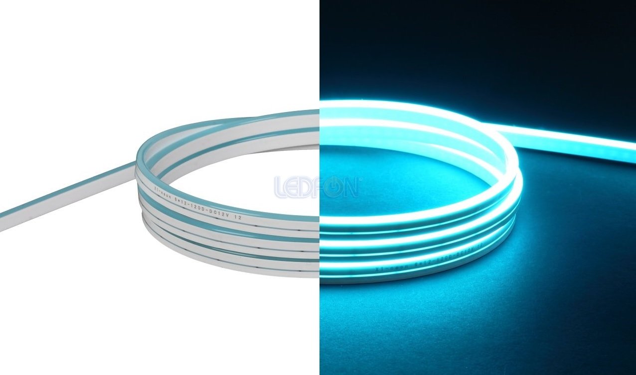12V 6x12mm 9W IP67 Neon Led Buz Mavi 1cm