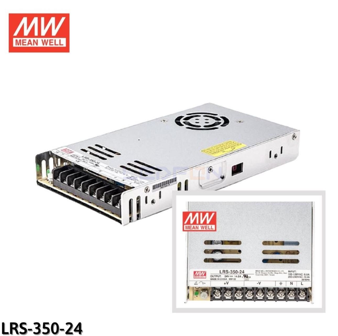 Mean Well 24V 14.6 Amper 350W Güç Kaynağı LRS-350-24
