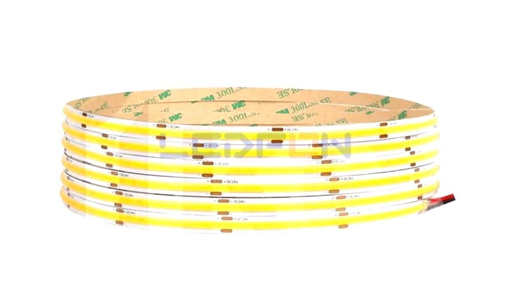 24V 10W 480Led İç Mekan 3000K Günışığı Cob Şerit Led