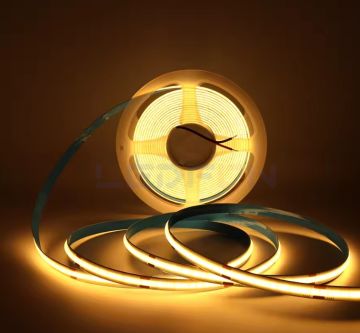 24V 10W 480Led İç Mekan 2700K Günışığı Cob Şerit Led