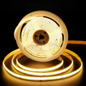 24V 10W 480Led İç Mekan 3000K Cob Şerit Led