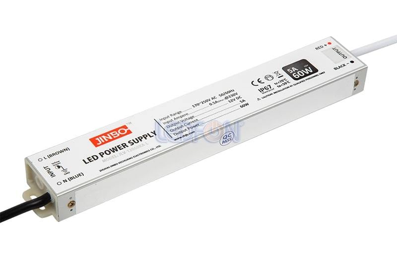 Jinbo 12V 5A 60W IP67 Dış Mekan Adaptör