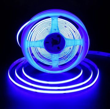 24V 10W 480Led İç Mekan Mavi Cob Şerit Led