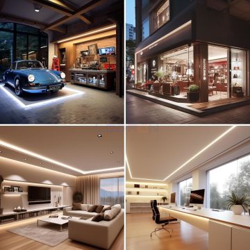 24V 10W 480 Led IP65 Dış Mekan 6000K Cob Şerit Led