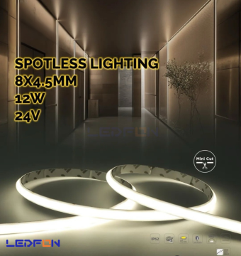 24V 8x4.5mm Spotless 12W IP62 3000K Günışığı Neon Led