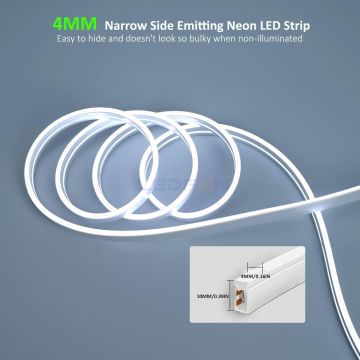 24V 4x10mm 6W IP67 6000K Beyaz Neon Led