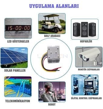 12V 24 Volt 20A Voltaj Yükseltici Çevirici