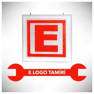 E Logo Eczane Led Tabela Tamiri