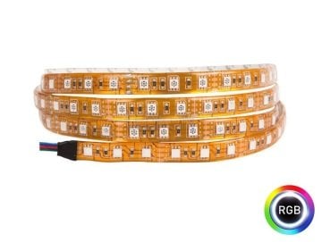 12V 14.4W Plus+ 3 Çip IP62 Silikonlu RGB Şerit Led