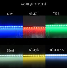 24V Kasalı Kırmızı Çubuk Bar Led 100cm