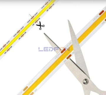 24V 10W 480Led İç Mekan 10000K Beyaz Cob Şerit Led