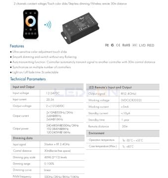 Tunable White Led Kontrol Cihazı 20A