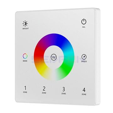 Duvar Tipi Dokunmatik RGB RGBW Kontrol Ünitesi Beyaz 20A