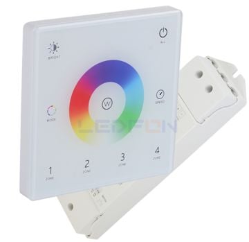 Duvar Tipi Dokunmatik RGB RGBW Kontrol Ünitesi Beyaz