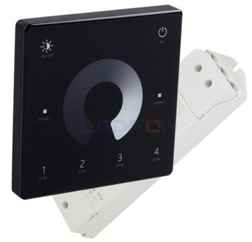 Duvar Tipi Dokunmatik Led Dimmer Siyah 15A
