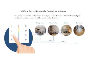Duvar Tipi Dokunmatik Led Dimmer Siyah 15A