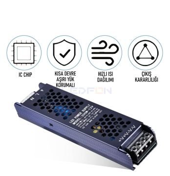 12V 5A 60W Slim Kasa Adaptör
