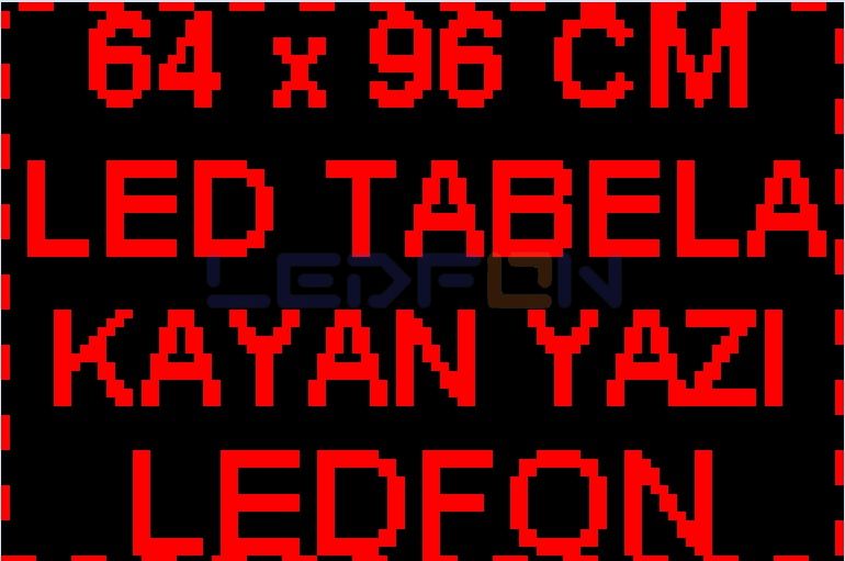 64x96 cm Led Kayan Yazı Tabela